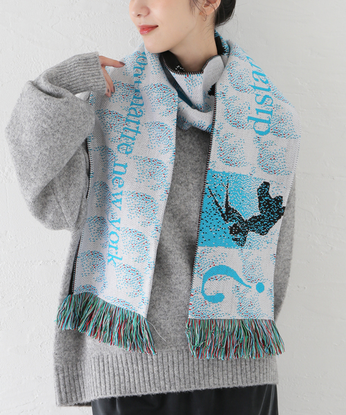 Montmartre New York/モンマルトルニューヨーク】 Blue Emotion Scarf