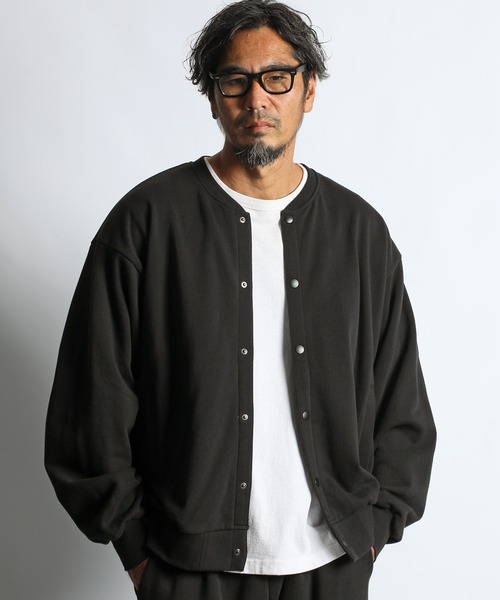 The DUFFER of ST.GEORGE（ザダファーオブセントジョージ）の「【WEB限定アイテム】14oz HEAVY WEIGHT SETUP SWEAT CARDIGAN：14オンス ヘビーウェイト セットアップ スウェットカーディガン（スウェット・メンズ・ブラック/ブラウン/チャコールグレー・SMALL/MEDIUM/LARGE/X-LARGE）」の16枚目の写真