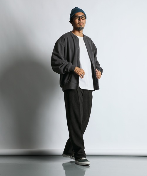 The DUFFER of ST.GEORGE（ザダファーオブセントジョージ）の「【WEB限定アイテム】14oz HEAVY WEIGHT SETUP SWEAT CARDIGAN：14オンス ヘビーウェイト セットアップ スウェットカーディガン（スウェット・メンズ・ブラック/ブラウン/チャコールグレー・SMALL/MEDIUM/LARGE/X-LARGE）」の19枚目の写真