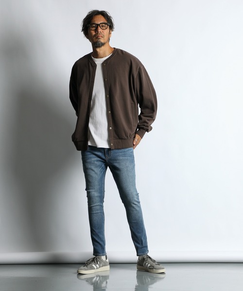 The DUFFER of ST.GEORGE（ザダファーオブセントジョージ）の「【WEB限定アイテム】14oz HEAVY WEIGHT SETUP SWEAT CARDIGAN：14オンス ヘビーウェイト セットアップ スウェットカーディガン（スウェット・メンズ・ブラック/ブラウン/チャコールグレー・SMALL/MEDIUM/LARGE/X-LARGE）」の10枚目の写真