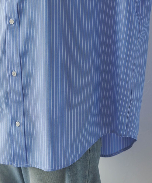 POLO BCS（ポロ ビーシーエス）の「【POLO BCS/ポロ・ビーシーエス】別注/BIGストライプシャツ（シャツ/ブラウス・レディース・ブルー/その他23・FREE）」の7枚目の写真