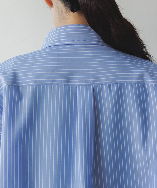 POLO BCS（ポロ ビーシーエス）の「【POLO BCS/ポロ・ビーシーエス】別注/BIGストライプシャツ（シャツ/ブラウス・レディース・ブルー/その他23・FREE）」の8枚目の写真
