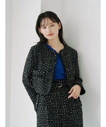 TONAL（トーナル）の「ツイードクルージャケット（ノーカラージャケット）」
