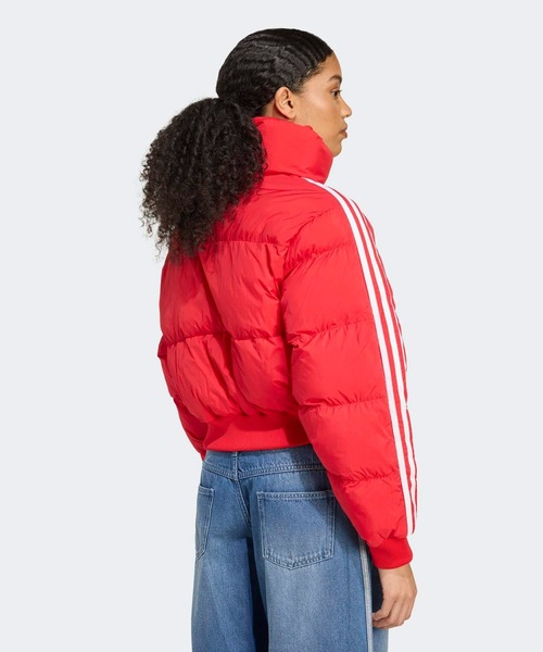 【フォロー割】 美品 アディダスプロフェッショナル ダウンジャケット XO アディカラー クロップド合成ダウン パファー / アディダスオリジナル