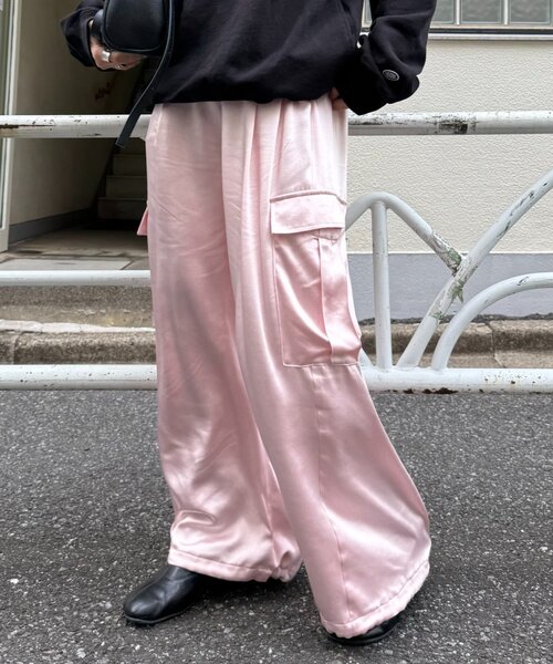 3kg見え】静電気防止サテンカーゴパンツ（その他パンツ）｜CIAOPANIC