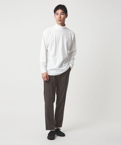 オーガニック スムース タートルネック カットソー（Tシャツ