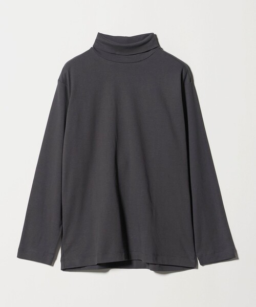 サザンオールスターズ ダークグレー 長袖カットソー オーガニック スムース タートルネック カットソー（Tシャツ