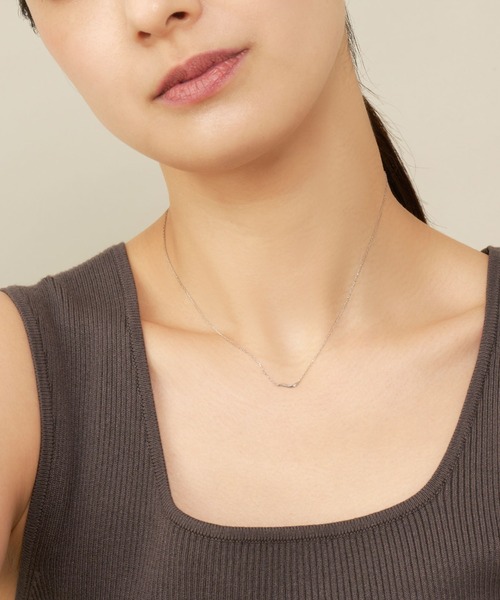 K10WG ダイヤモンド ネックレス