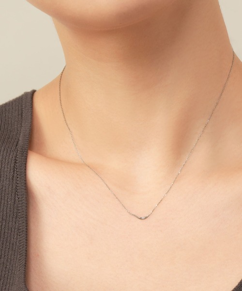 K10WG ダイヤモンド ネックレス