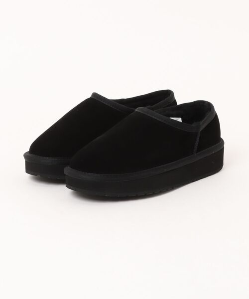 EMU Australia（エミューオーストラリア）の「【EMU/エミュ】ムートンブーツ スリッポン 厚底 PLATFORM PICO WOOL（スリッポン・レディース・ブラウン/ブラック/チャコールグレー・7/8/6/5）」の2枚目の写真