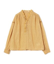 定価3.5万 Plantation ブラリーフラワーブラウス イエロー 定価3.5万 Plantation ブラリーフラワーブラウス イエロー