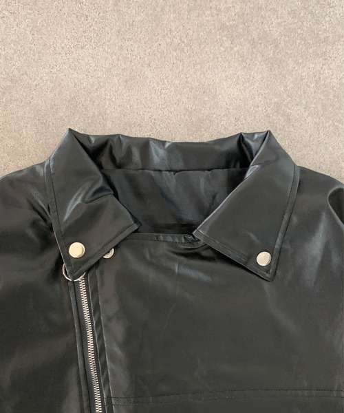 セール】【25年秋冬新作】PU オーバーサイズ ダブル ライダース