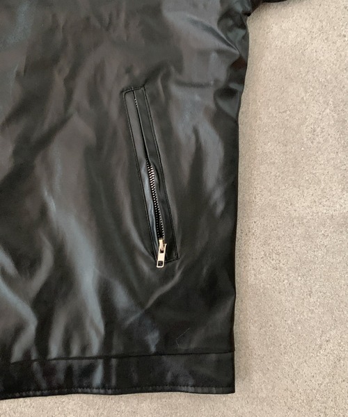 セール】【25年秋冬新作】PU オーバーサイズ ダブル ライダース