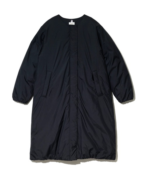 NANGA(ナンガ)の「NANGA/ナンガ NO COLLAR DOWN COAT W(ダウンジャケット/コート・レディース・ブラック/アイボリー・MEDIUM)」の12枚目の写真
