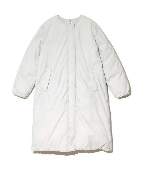 NANGA(ナンガ)の「NANGA/ナンガ NO COLLAR DOWN COAT W(ダウンジャケット/コート・レディース・ブラック/アイボリー・MEDIUM)」の20枚目の写真