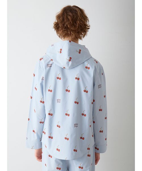 gelato pique（ジェラートピケ）の「【UNISEX】チェリー柄シャツパーカ