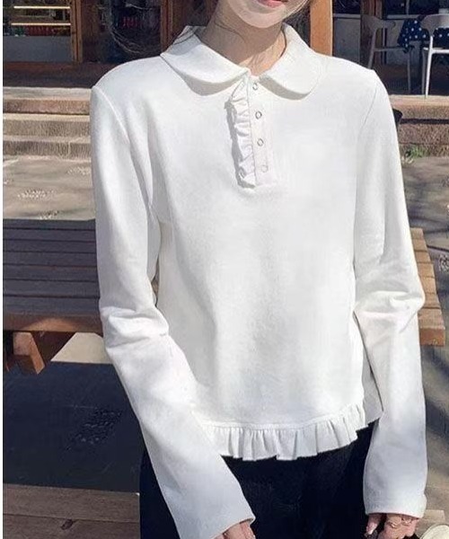 セール】ギャザーポロシャツ（ポロシャツ）｜ViViDAY（ビビデー）の