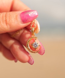 IRIEBEACH（アイリービーチ）の「sun and moon necklace 【ハワイアンジュエリー】【サージカルステンレス】【金属アレルギー対応】【IRIEBEACH   アイリービーチ】つけっぱなしOK（ネックレス）」