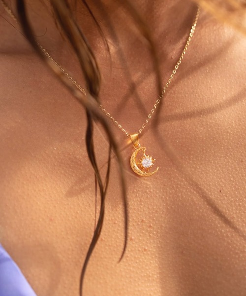 IRIEBEACH（アイリービーチ）の「sun and moon necklace/【ハワイアン