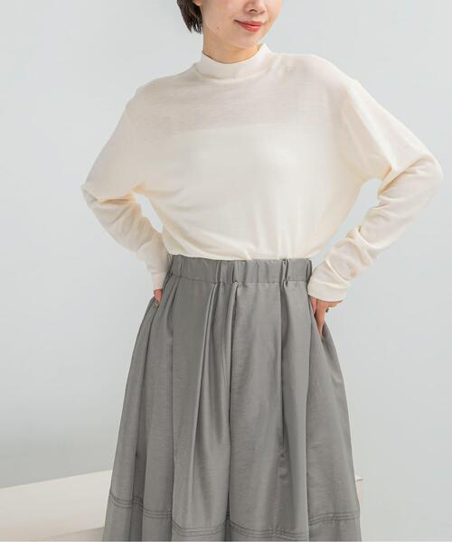 URBAN RESEARCH ROSSO WOMEN（アーバンリサーチ　ロッソ）の「GICIPI　PROCIONE（ニット/セーター・レディース・ブラック/オフホワイト・3）」の2枚目の写真