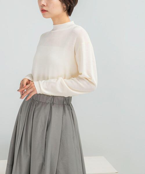 URBAN RESEARCH ROSSO WOMEN（アーバンリサーチ　ロッソ）の「GICIPI　PROCIONE（ニット/セーター・レディース・ブラック/オフホワイト・3）」の3枚目の写真