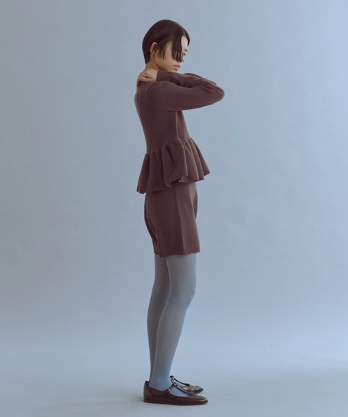 EN NEUME(エンノイム)の「Alpaca-Touch Knit Shorts(その他パンツ・レディース・ブラウン/ベージュ/杢グレー・FREE)」の18枚目の写真