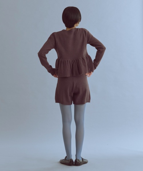 EN NEUME(エンノイム)の「Alpaca-Touch Knit Shorts(その他パンツ・レディース・ブラウン/ベージュ/杢グレー・FREE)」の19枚目の写真