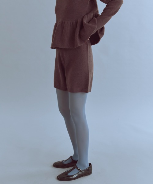 EN NEUME(エンノイム)の「Alpaca-Touch Knit Shorts(その他パンツ・レディース・ブラウン/ベージュ/杢グレー・FREE)」の8枚目の写真