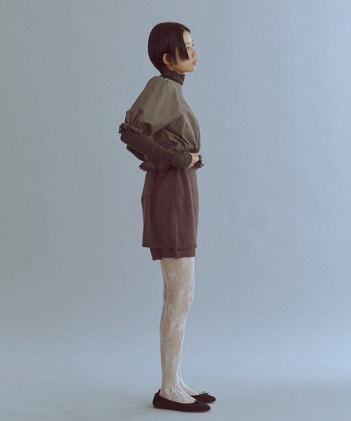 EN NEUME(エンノイム)の「Alpaca-Touch Knit Shorts(その他パンツ・レディース・ブラウン/ベージュ/杢グレー・FREE)」の22枚目の写真