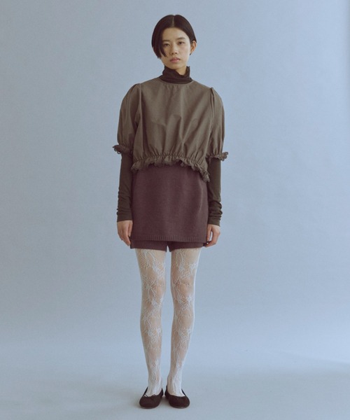 EN NEUME(エンノイム)の「Alpaca-Touch Knit Shorts(その他パンツ・レディース・ブラウン/ベージュ/杢グレー・FREE)」の20枚目の写真