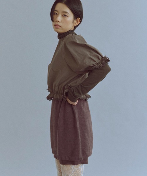 EN NEUME(エンノイム)の「Alpaca-Touch Knit Shorts(その他パンツ・レディース・ブラウン/ベージュ/杢グレー・FREE)」の12枚目の写真