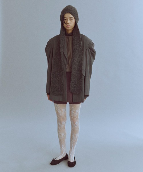 EN NEUME(エンノイム)の「Alpaca-Touch Knit Shorts(その他パンツ・レディース・ブラウン/ベージュ/杢グレー・FREE)」の13枚目の写真