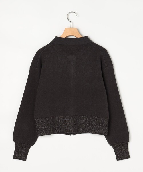 MICO COULIER(ミコクリエ)の「襟付きジップアップカーディガン(カーディガン/ボレロ・レディース・チャコールグレー/キナリ/サックスブルー・38)」の8枚目の写真