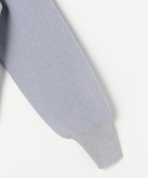 MICO COULIER(ミコクリエ)の「襟付きジップアップカーディガン(カーディガン/ボレロ・レディース・チャコールグレー/キナリ/サックスブルー・38)」の4枚目の写真