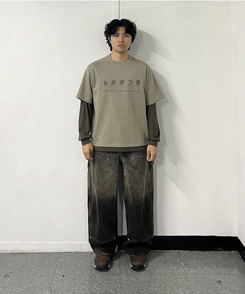 Millo Archive（ミロ アーカイブ）の「Regular Around Layer Long Sleeve [Ash Khaki]（Tシャツ/カットソー・メンズ・その他・MEDIUM/LARGE/X-LARGE）」の10枚目の写真