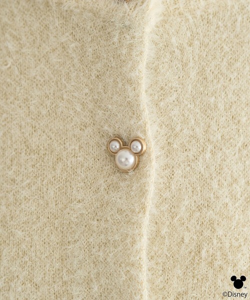 Disney（ディズニー）の「Disney/ポイントミッキーラメシャギーカーデ（カーディガン/ボレロ・レディース・アイボリー/ライトグレー・FREE）」の18枚目の写真