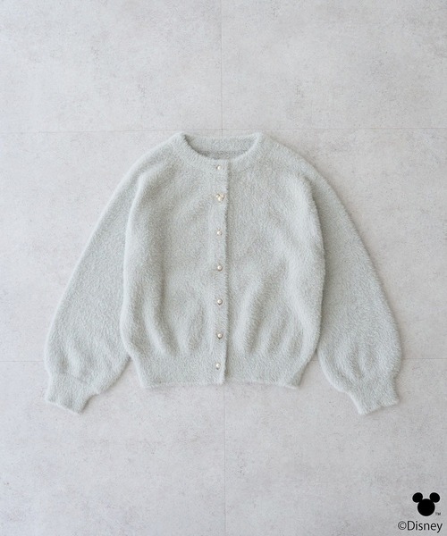 Disney（ディズニー）の「Disney/ポイントミッキーラメシャギーカーデ（カーディガン/ボレロ・レディース・アイボリー/ライトグレー・FREE）」の20枚目の写真