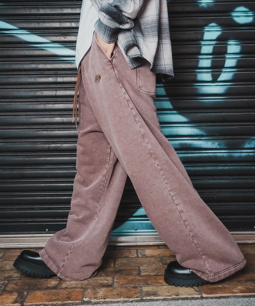 SIDEWAY STANCE(サイドウェイスタンス)の「【SIDEWAY STANCE】ケミカル スウェット タックパンツ(スウェットパンツ・メンズ・ブラック/ブラウン・X-LARGE/LARGE/MEDIUM/SMALL)」の13枚目の写真