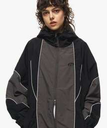 CPGN STUDIO（コンパーニョ）の「パイピングラインフードトラックジャケットブラック（ナイロンジャケット）」