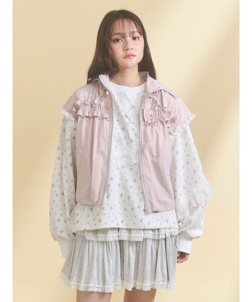 merry jenny(メリージェニー)の「カットティアードミニスカート(スカート・レディース・グレー/オフホワイト/ピンク・FREE)」の21枚目の写真