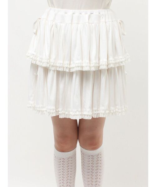 merry jenny(メリージェニー)の「カットティアードミニスカート(スカート・レディース・グレー/オフホワイト/ピンク・FREE)」の17枚目の写真