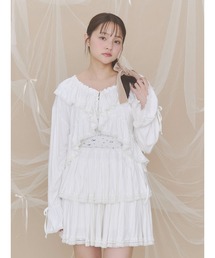 セール】pleats apron layered skirt（スカート）｜merry jenny