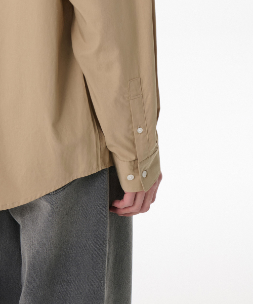 MUSINSA STANDARD（ムシンサスタンダード）の「リラックスドCRシャツ [サンドベージュ]（シャツ/ブラウス・メンズ・その他・X-LARGE/XX-LARGE/SMALL/MEDIUM/LARGE）」の5枚目の写真