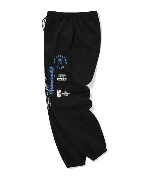Retriever Club（レトリーバークラブ）の「MULTI LOGO PANTS [BLACK]（スウェットパンツ・レディース・その他・MEDIUM/LARGE/X-LARGE）」の4枚目の写真