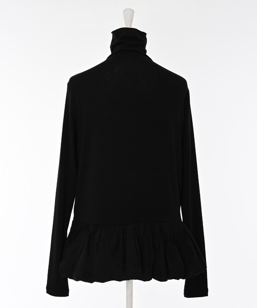 Narcissus（ナルシス）の「バルーンタートルトップス/レイヤードトップス（Tシャツ/カットソー・レディース・ホワイト/ブラック・FREE）」の10枚目の写真