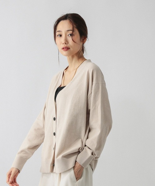 モールニットVネックカーディガン/581161（カーディガン/ボレロ