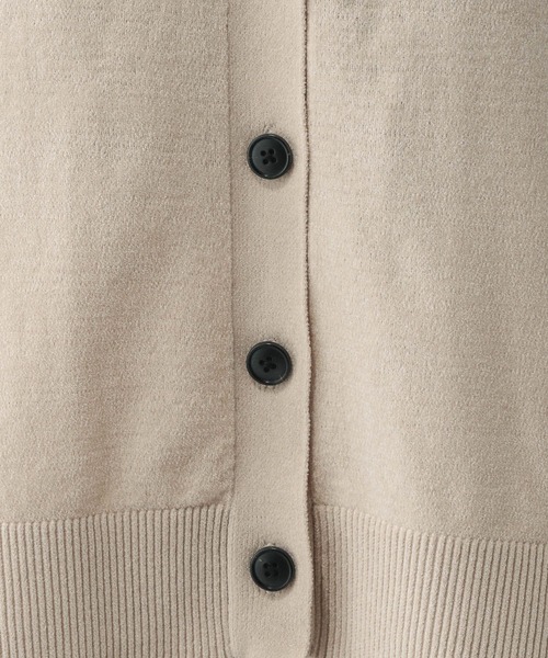 モールニットVネックカーディガン/581161（カーディガン/ボレロ