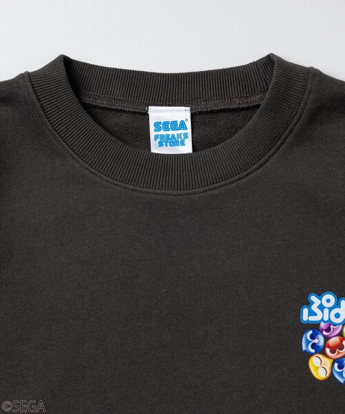 SEGA(セガ)の「別注 ぷよぷよ/クルーネックスウェット(スウェット・メンズ・チャコールグレー/ブラック/ホワイト・MEDIUM/LARGE/SMALL)」の6枚目の写真