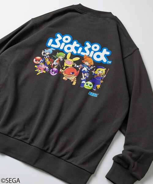 SEGA(セガ)の「別注 ぷよぷよ/クルーネックスウェット(スウェット・メンズ・チャコールグレー/ブラック/ホワイト・MEDIUM/LARGE/SMALL)」の11枚目の写真