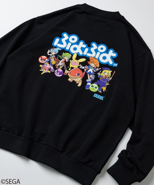 ぷよぷよ ロングTシャツ XLサイズ 漫画 ゲーム コンパイル SEGA セガ セール】別注 ぷよぷよ/クルーネックスウェット（スウェット）｜SEGA